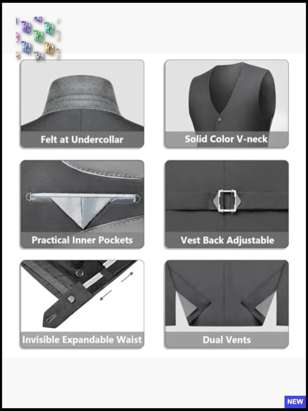 Slim Fit Three Piece Suit Classic Elegant Modern Tuxedo Set One Button